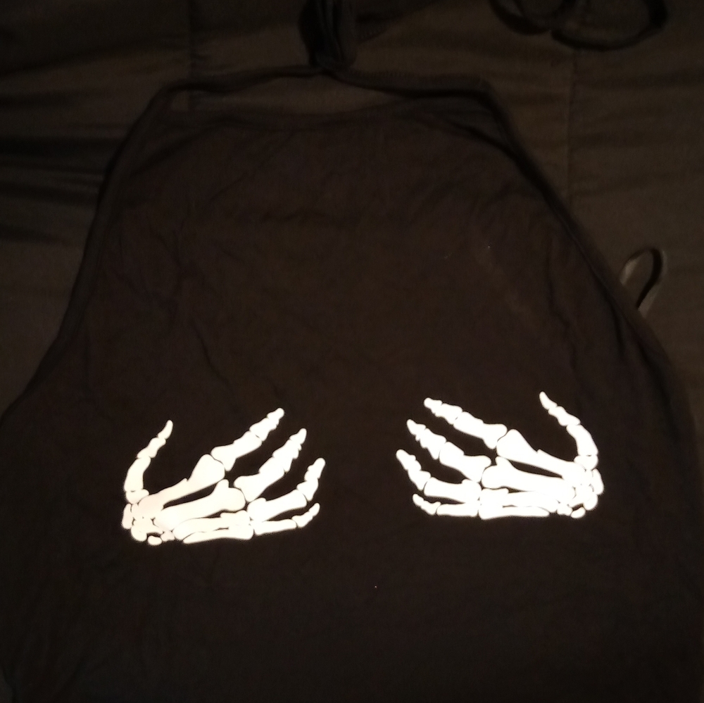 Creepy hands halter top. Never worn